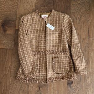 Brooks Brothers Tan Blazer Quilted Suit Jacket